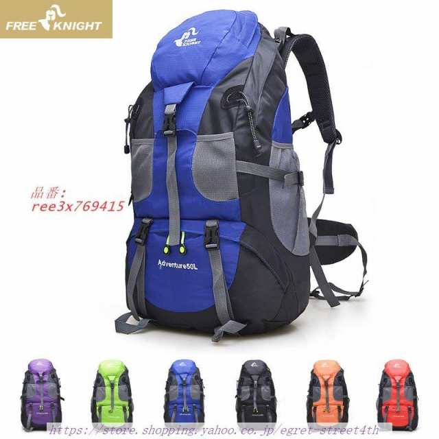 【品番】REE3X769415外寸：高さ約63CM 横幅33CM 奥行き23CM重さ：約750ｇ容量：約50LLサイズ（45L）のリュックカバー（レインカバー）付きです。伸縮性があるので35-55L位