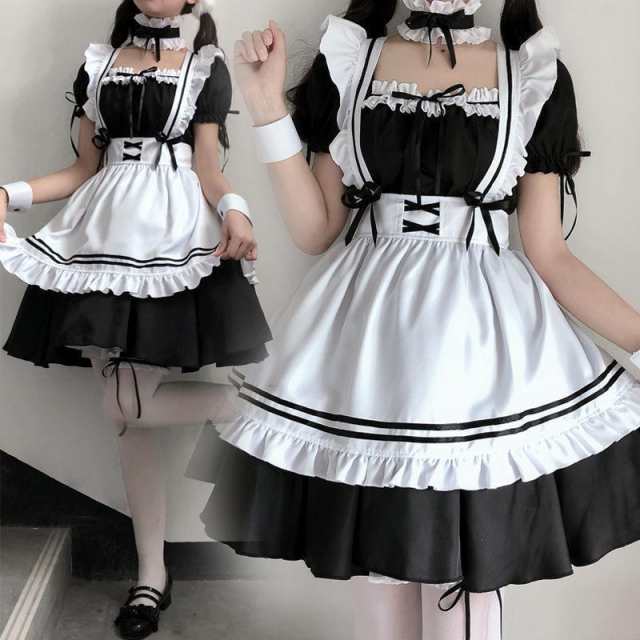 ※※商品詳細※※【セット内容】ワンピース +エプロン+頭飾り (※他は商品に含まれません）【素材】ポリエステル【注意事項】※サイズは1-3cm誤差があります、予めご了承してください。※PC環境 光の具