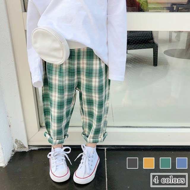 子供 サルエルパンツ 春 チェック柄 女児 ロングパンツ ゆったり 薄手 キッズ チェック柄パンツ 快適 ウエストゴム 女の子 パンツ 秋女児用のサルエルパンツが新入荷肌に優しい綿混紡素材にゆったりと
