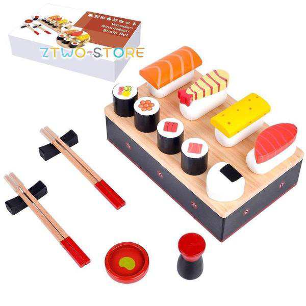 寿司おもちゃセット おままごとセット 磁石 木製 料理 厨房おもちゃ 食器 17種セット 知育玩具 100％天然素材 積み木