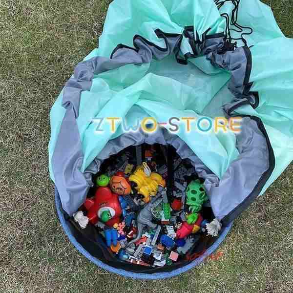 収納 撥水加工 袋 プレイマット おもちゃマット シート 簡単整理 プレイマット 大容量 玩具 おもちゃ お片付け 150CM 収納袋 お片付け 収